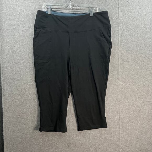 Women With Control Tall Tummy Control Pedal Pushers Black, Tall 1X - Picture 1 of 8